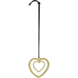 Karen Blixen Christbaumschmuck 7 cm Herz aus Kugeln goldfarben