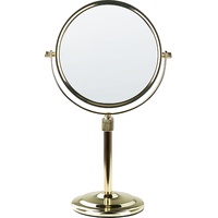 Beliani Kosmetikspiegel, ø 20 cm Gold AVERYON
