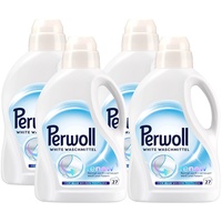 PERWOLL White Waschmittel 4x 27 WL (108 Waschladungen), Feinwaschmittel reinigt sanft und erneuert Weiß und Fasern, für alle weißen Textilien, mit Dreifach-Renew-Technologie