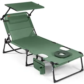 HOMECALL Campingliege 2-in-1 Grün