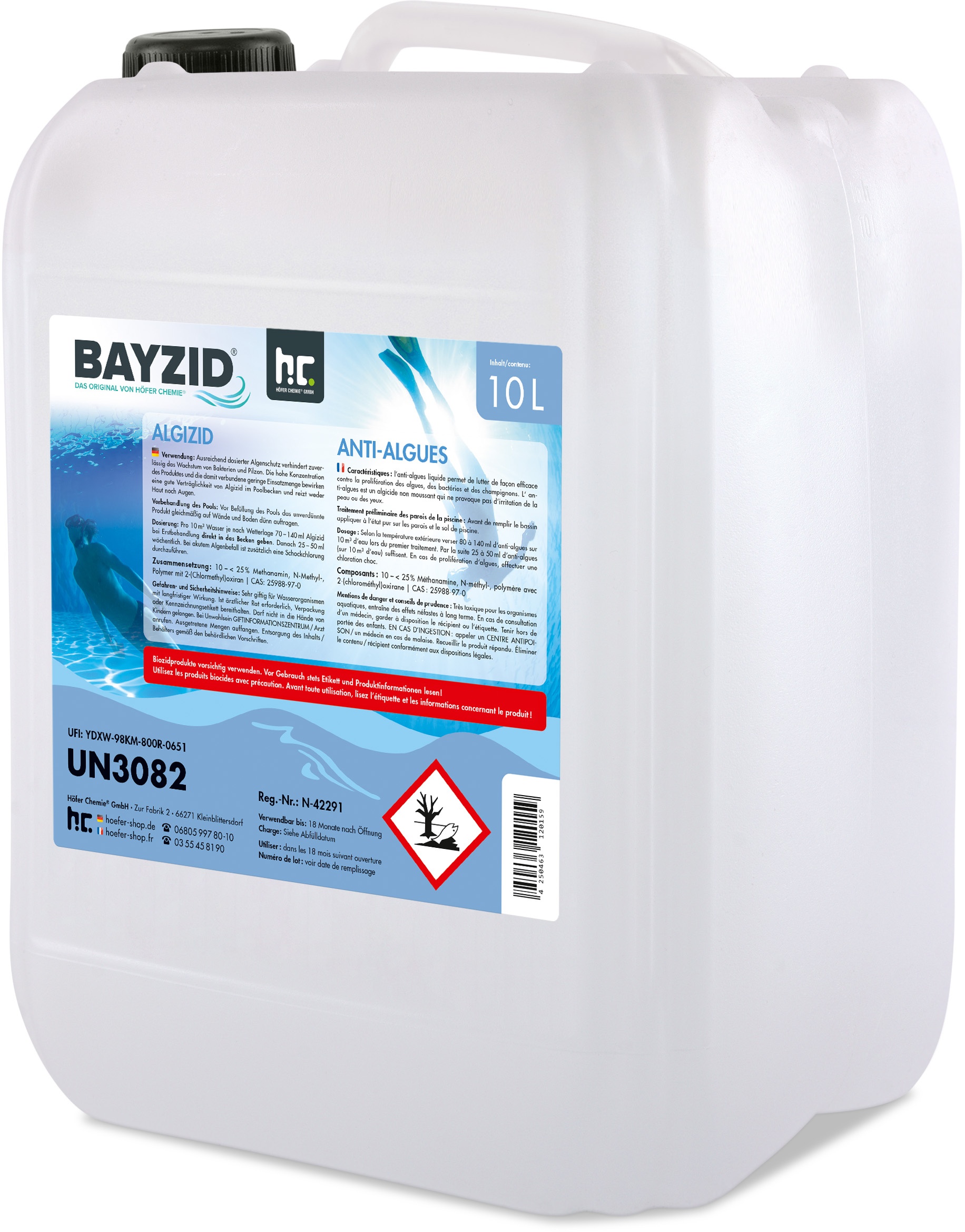 1 x 10 L BAYZID® Algizid Algenverhütung