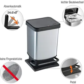 Rotho Paso 20 l silber metallic