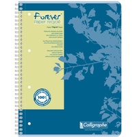 Clairefontaine 17428C - Collegeblock / Heft Forever A4 80 Blatt, 1 Stück blau