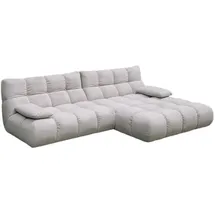 KAWOLA Ecksofa VIVIEN silber Cord