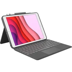 LOGITECH iPad-Tastatur "Combo Touch- US - INTNL", grau, B:21,5cm H:27cm T:3,4cm, Tastaturen