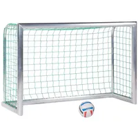 Sport-Thieme Mini-Fußballtor ""Professional Kompakt"", Alu-Naturblank, Inkl. Netz, grün (MW
