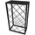 [en.casa] Weinregal 74 x 45 x 22 cm Schwarz