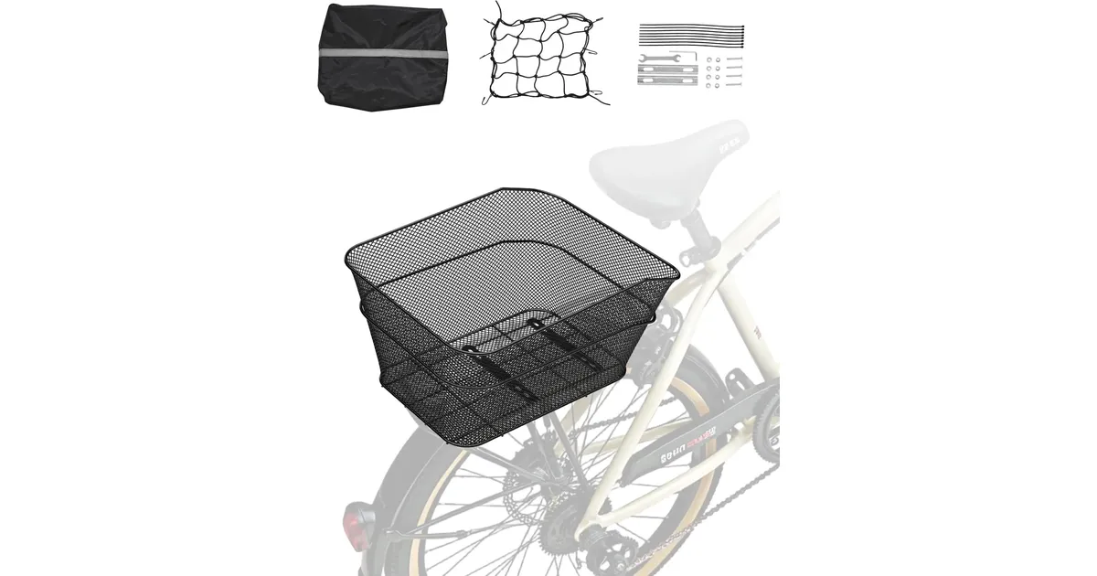 Vevor Fahrradkorb Hinten 39x31x21 cm schwarz (Juni 2026 Preise) |  Preisvergleich bei billiger.de