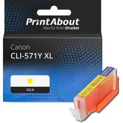 Druckerpatrone kompatibel mit Canon CLI-571Y XL - Gelb - Hohe Kapazität