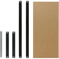 shelfplaza BLACK Fachboden-Set 70x50 cm in schwarz für BLACK Schwerlastregale