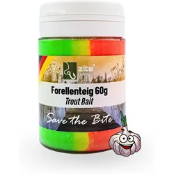 Forellenteig mit Knoblauch-Aroma 60g Regenbogen Rot Glitter-Forellenpaste EINHEITSGRÖSSE