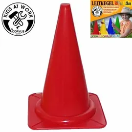 corvus inh. heiner gramsch Corvus A310020 - Kids at work: Leitkegel, Pylone, 28 cm, rot, 1 Stück