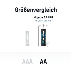 Ansmann Akku Mignon AA 1500mAh 1,6V NiZn, 8 Stück
