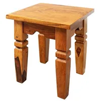 Massivmoebel24 Hocker Akazie 42x42x45 honig lackiert OXFORD 0601