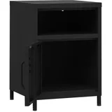 vidaXL Nachttisch Schwarz 35x35x51 cm Stahl
