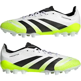 adidas Predator League 2G/3G AG Herren Cloud White/Core Black/Lucid Lemon 43 1/3