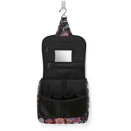 Reisenthel toiletbag Paisley Black - praktischer Kulturbeutel mit Haken, wasserabweisendes Material