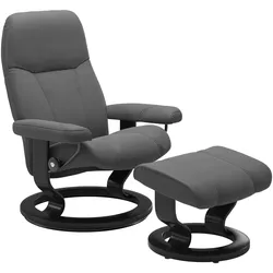 Stressless Sessel Consul M | in grau mit Hocker Lieferung mit Montage