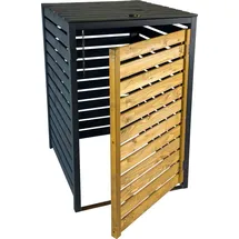 Dobar Mülltonnenverkleidung 87 x 77 x 121 cm braun