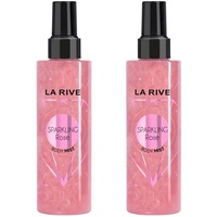 ✅ La Rive Bodyspray Sparkling Rose Shimmer Body Mist Körperspray 2x 200ml ✅