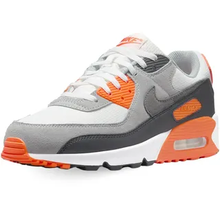 Air Max 90 Herren White/Safety Orange/Dark Smoke Grey 41