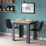 Vicco Karlos 80 x 76,6 x 80 cm Eiche/Anthrazit