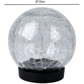 Expo Börse Solarleuchte Glas/Kunststoff D 12 cm 3er Set warmweiß