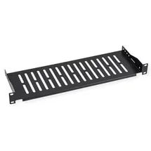 Value 26.99.0400 19'' Fachboden, 1HE, schwarz