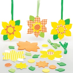 Mix & Match-Bastelsets für Deko-Anhänger "Narzissen" (pro Set 8) Bastelsets