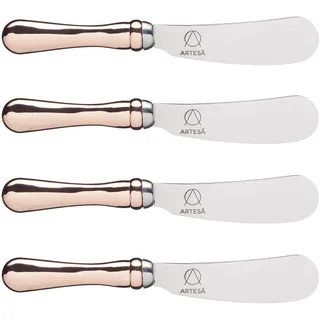 Artesa Buttermesser-Set, Edelstahl-Besteck, 4er-Set Buttermesser, je 17cm, 1 Set