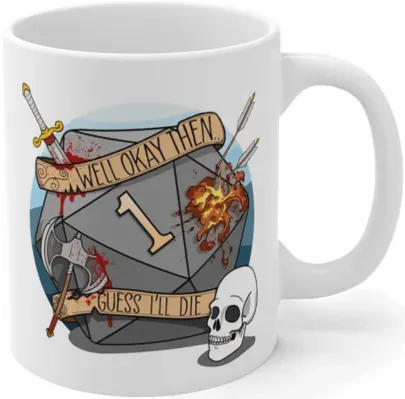 Crit Stones Guess I'll Die Gift Mug