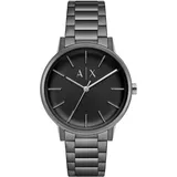 Giorgio Armani Quarzuhr ARMANI EXCHANGE Armbanduhren grau (anthrazit) Herren Armbanduhr, Herrenuhr, analog, Edelstahlarmband