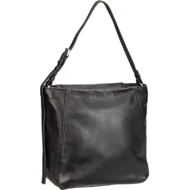 Liebeskind Berlin Hobo Bag M Leder/ Baumwolle Black