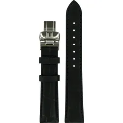 Tissot - Leder Tissot Tradition Lederband Schwarz 16/14mm T600035978 - alligator-prägung,rind,schwarz