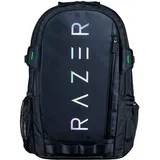 Razer Rogue V3 Backpack (15.6") - Kompakter Reise Rucksack (Fach für Laptop bis 15 Zoll, Abriebfest, Außenhülle aus Polyester) Schwarz/Chroma
