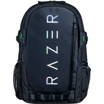 Razer Rogue V3 Backpack (15.6") - Kompakter Reise Rucksack (Fach für Laptop bis 15 Zoll, Abriebfest, Außenhülle aus Polyester) Schwarz/Chroma