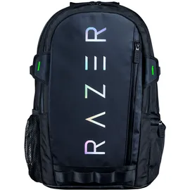 Razer Rogue V3 Backpack (15.6") - Kompakter Reise Rucksack (Fach für Laptop bis 15 Zoll, Abriebfest, Außenhülle aus Polyester) Schwarz/Chroma