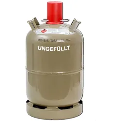 Propangas-Flasche, 11 kg, grau   leer/ungefüllt