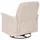 Beliani Fernsehsessel ECHION Bouclé 0 x 0 x 0 cm Hellbeige drehbar
