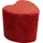 Kare Hocker Lovely Polyester 36 x 34 x 35 cm Rot
