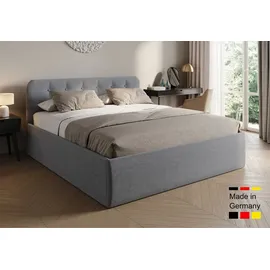 home collective Polsterbett 100 x 200 cm Grau