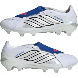 adidas Predator Pro FG Herren Cloud White/Zero Metallic/Royal Blue 48 2/3