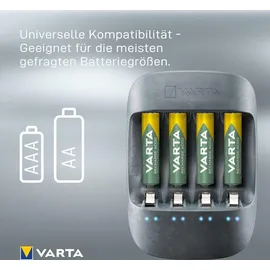 Varta Akku Ladegerät inkl. 4X AA 2100mAh Batterieladegerät AA AAA