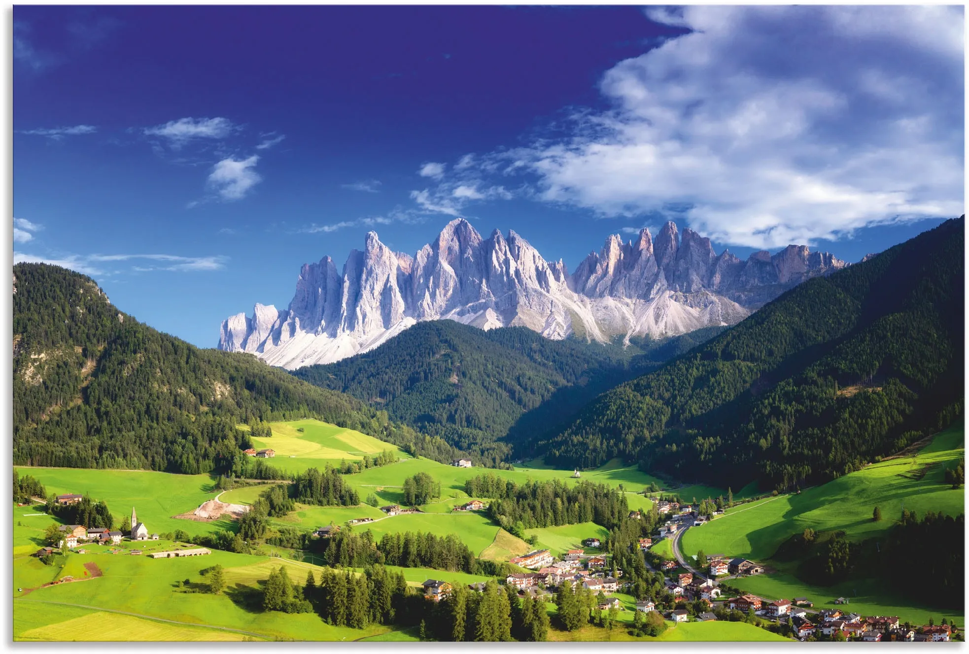 Artland Wandbild »Südtirol«, Berge & Alpenbilder, (1 St.), als Alubild, Leinwandbild, Wandaufkleber oder Poster in versch. Größen Artland blau