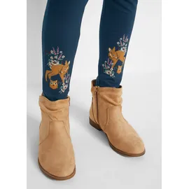 bonprix Thermoleggings BONPRIX "Thermo-Leggings", Mädchen, Gr. 152, N-Gr, blau (dunkelblau), Obermaterial: 95% Baumwolle, 5% Elasthan, Hosen, aus Baumwolle und Elasthan, bequeme Passform