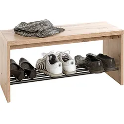 HAKU Möbel Schuhbank 37449 eiche-hell Holz 80,0 cm