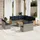 vidaXL Gartensofa-Set 12-tlg. grau
