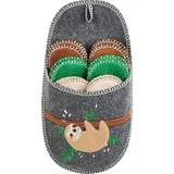 Onvaya ONVAYA® ABS Gästepantoffel | Faultier | 6er Set | Antirutsch Sohle | Hausschuhe | Filzpantoffel | Gr. 36-45 Gästehausschuhe