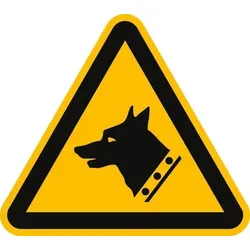 Schild Warnung vor dem Hund | Wachhund | PVC 20 cm  | wetterfest