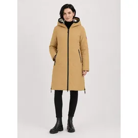 Lpo Steppjacke "NAKITA WMN Wendemantel Steppmantel", Damen, Gr. 40 (M), weiß (ocker, weiß), Web, 100% Polyester, tailliert hüftbedeckend, Jacken Steppjacke, Wendemantel